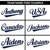 Custom White Navy Full Button Design Authentic Baseball Jersey